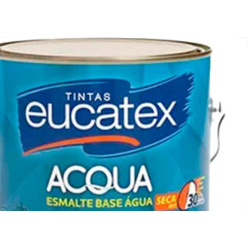 Tinta Esmalte Eucatex Brilho Base Agua.3,6 Amarelo
