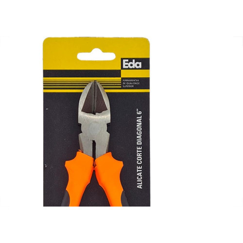 Alicate Corte Lateral Pvc 6 Eda Lj/Pr-8Vn