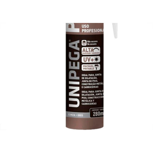 Selante Pu40 Unipega Cinza.280Ml