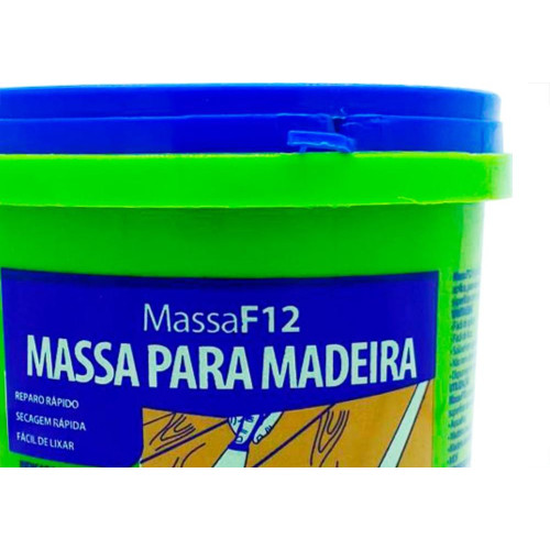 Massa F12 Madeira 1,65Kg Branca