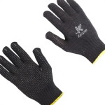 Luva Malha Tric.Kalipso Preta T09 - Kit C/12 PR