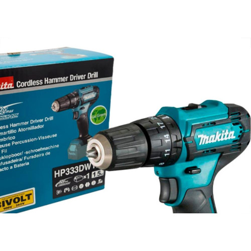 Furadeira/Parafusadeira Mak.12V-Bat-Hp333Dwyx3