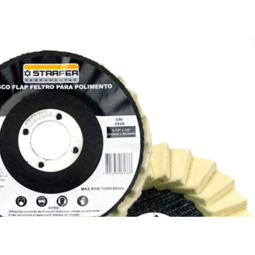 Disco Flap Starfer Feltro 4.1/2''