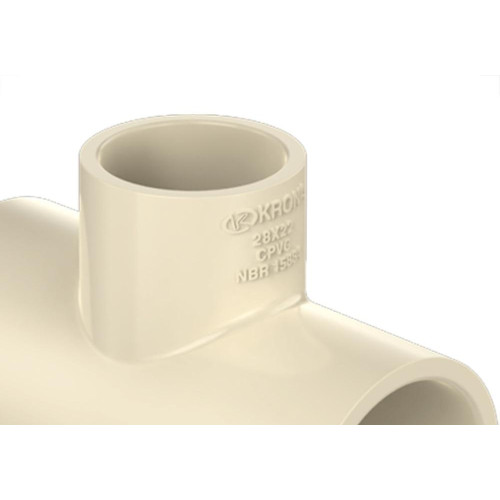Cpvc-Krona Tee Reducao 22X15