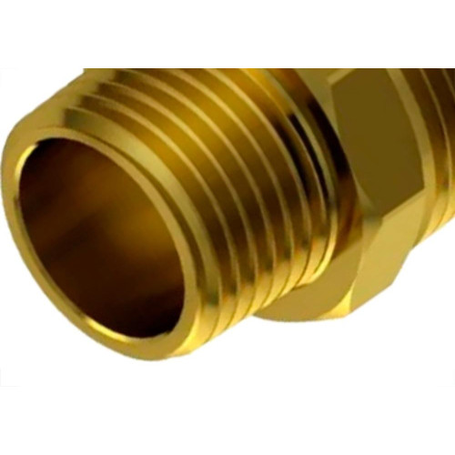 Niple Metal Amarelo,3/4X1/2 Garden