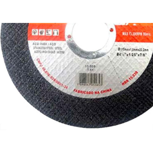 Disco Disfl.Inox/Fer.41/2X1,0-15059 - Kit C/10 UN