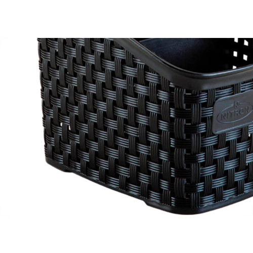 Organizador Multiuso Rattan Preto