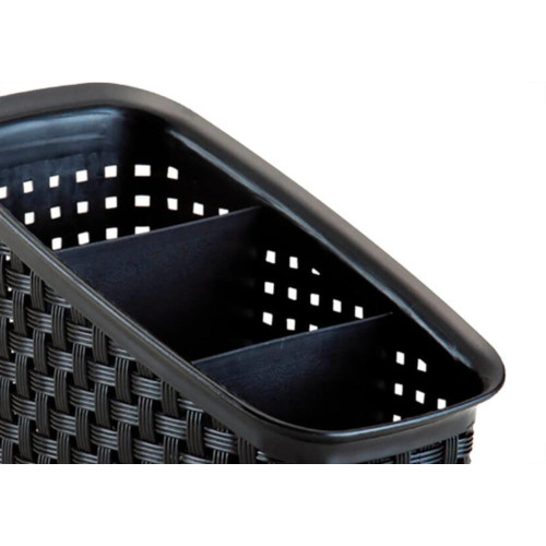 Organizador Multiuso Rattan Preto