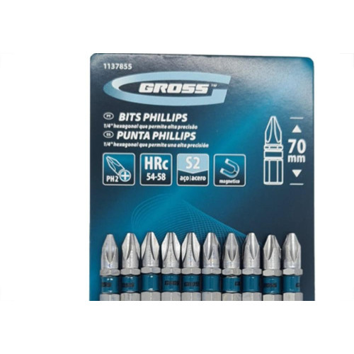 Bits Phillips Gross S2(Ph2)X 70Mm C/10