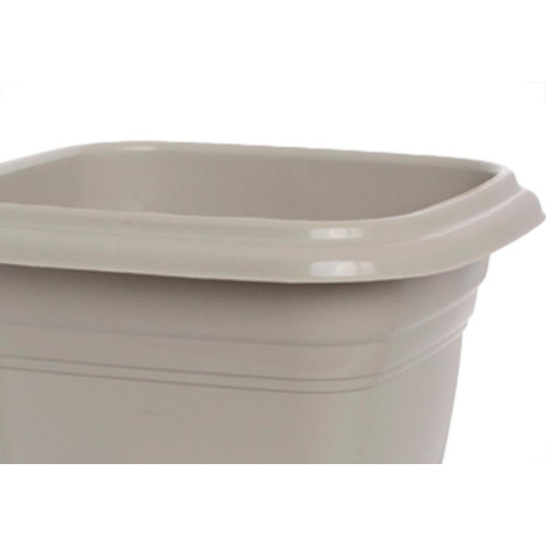 Vaso Pl.Quadrado N.28 Areia-9650