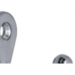 Cabide Simples Silvana Grande Zincado - Kit C/20 UN