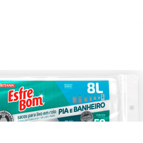 Saco P/Lixo Pia Esfrebom Rolo C/50
