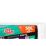Saco P/Lixo Esfrebom Pto 50Lt C/30