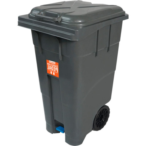 Lixeira Coletora Pedal/Roda 120Lt