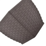 Vaso Cachepo Rattan Min Qdr.Coffee