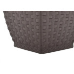 Vaso Cachepo Rattan Min Qdr.Coffee