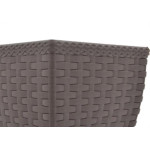 Vaso Cachepo Rattan Min Qdr.Coffee