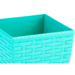 Vaso Cachepo Rattan M3 Quadr.Color