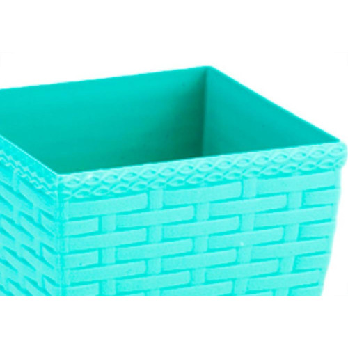 Vaso Cachepo Rattan M3 Quadr.Color