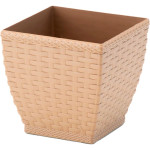 Vaso Cachepo Rattan Min Qdr.Palha