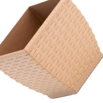 Vaso Cachepo Rattan Min Qdr.Palha