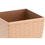Vaso Cachepo Rattan Min Qdr.Palha