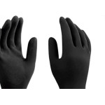 Luva Latex Imbat Forrada Preta 09
