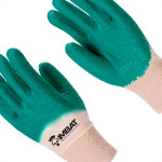 Luva Malha Imbat Latex Janela Vd 10 - Kit C/12 PR