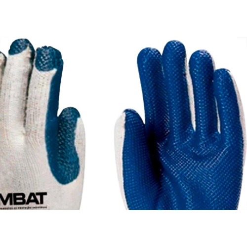 Luva Malha Imbat Emborr.Azul 08