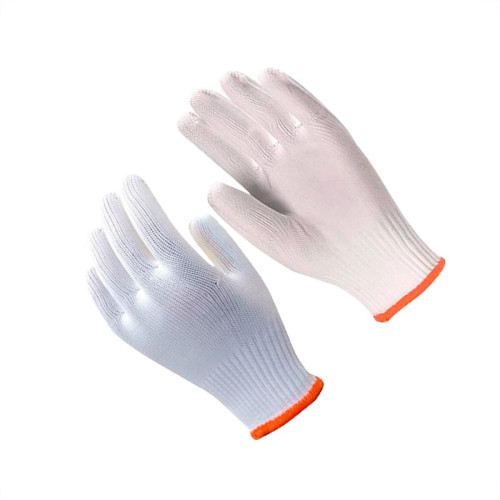 Luva Malha Imbat Poliest.Branca - Kit C/12 PR