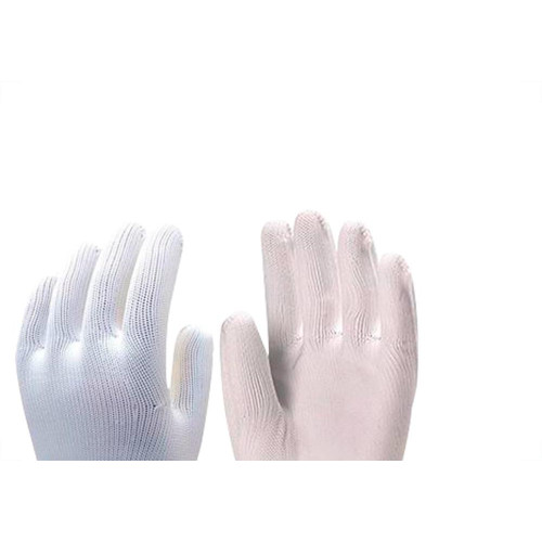 Luva Malha Imbat Poliest.Branca - Kit C/12 PR