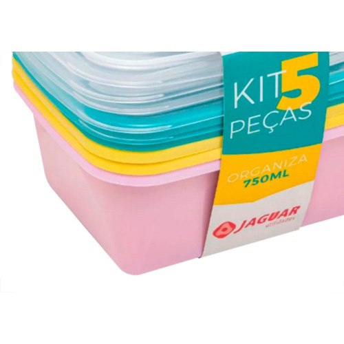 Kit C/5Pcs Organiza Ret 750Ml-6326