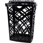 Cesto Telado Retang.Preto 60Lt-3084