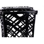 Cesto Telado Retang.Preto 60Lt-3084