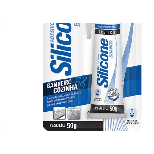 Silicone Tekbond Acetico Branco 50G
