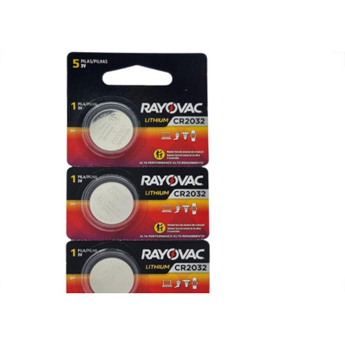 Pilha Bateria El.Rayovac Cr2032 5Un
