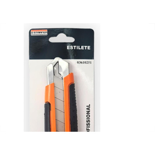 Estilete Emborrachado Starfer 25Mm