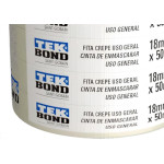 Fita Crepe Tek Bond 18Mm X 50Mt - Kit C/5 RL