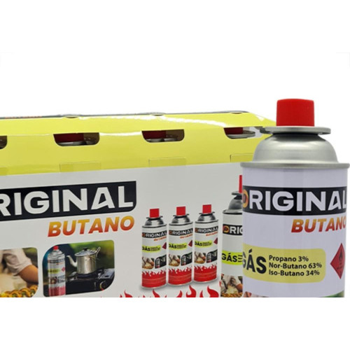 Carga Gas P/Macar/Fog Original 227G - Kit C/4 UN