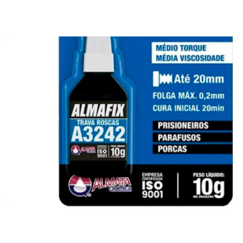 Trava Parafuso Almaf.Tq.M-Md Vc Az 10G