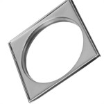 Porta Grelha Luconi Quadr.100Mm Cr