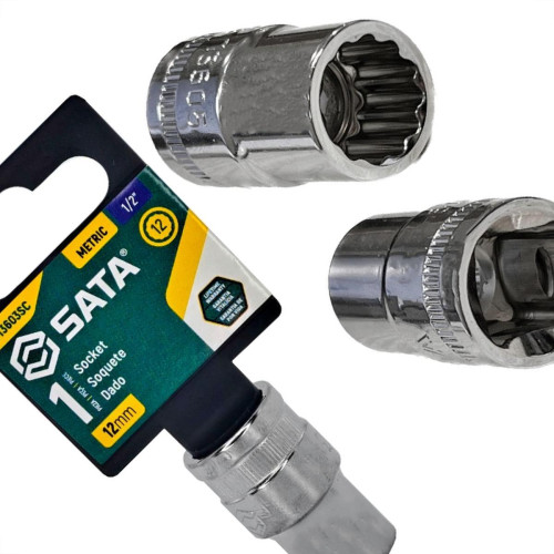 Soquete Sextavado 1/2X12 Sata-13303Sc