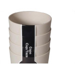 Cj.04 Copos S/Borda Cza Concr.550Ml