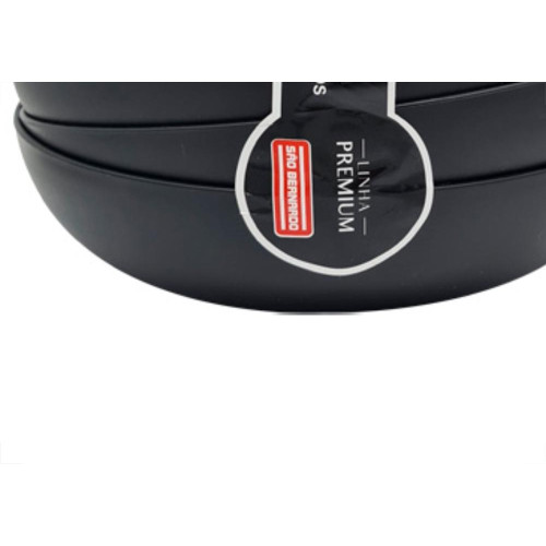 Cj.04 Pratos Sopa Preto 1.100Ml