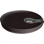 Cj.04 Pratos Rasos Gde Preto