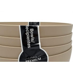 Cj.04 Bowl Grande Cinza 1.100Ml