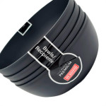 Cj.04 Bowl Grande Preto 1.100Ml