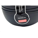 Cj.04 Bowl Grande Preto 1.100Ml