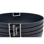 Cj.04 Bowl Grande Preto 1.100Ml