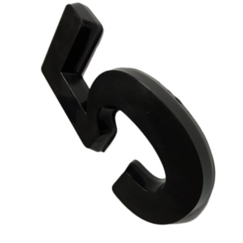 Numero Deplasti 3D Preto 5 13Cm